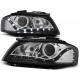 Lampy przód Audi A3 8P 03-08 LED BLACK - diodowe LPAU24 DEPO