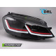 Lampy przód VW Golf 7 - BLACK FULL LED DRL - diodowe dynamiczne 