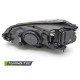 Lampy przód VW Golf 7 - BLACK FULL LED DRL - diodowe dynamiczne 
