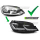 Lampy przód VW Golf 7 - FULL LED DRL - diodowe dynamiczne 