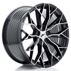 JR Wheels JR49 19x9 ET20-40 5H BLANK Gloss Black Machined Face