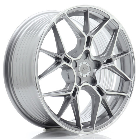 JR Wheels JR51 18x8 ET20-45 5H BLANK Titanium Machined Face