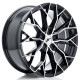 JR Wheels JR49 18x8 ET20-42 5H BLANK Gloss Black Machined Face