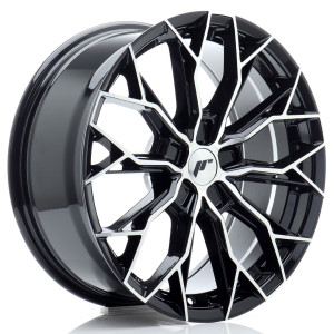 JR Wheels JR49 18x8 ET20-42 5H BLANK Gloss Black Machined Face