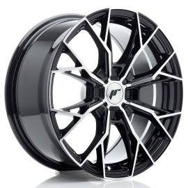 JR Wheels JR49 17x8 ET20-40 4H BLANK Gloss Black Machined Face