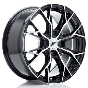 JR Wheels JR49 17x8 ET20-40 4H BLANK Gloss Black Machined Face