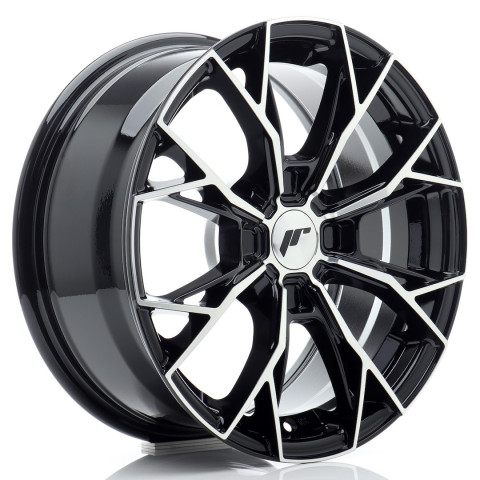 JR Wheels JR49 16x7 ET20-42 4H BLANK Gloss Black Machined Face