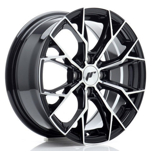 JR Wheels JR49 15x6,5 ET35 4x100 Gloss Black Machined Face