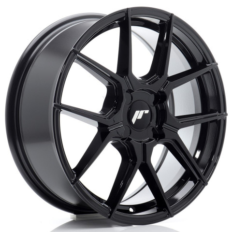 JR Wheels JR30 17x7 ET20-40 BLANK Gloss Black