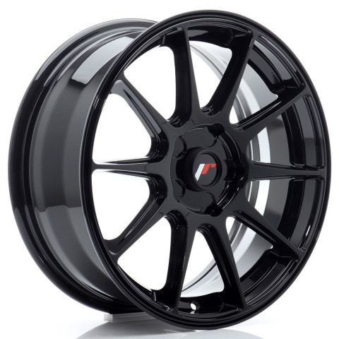 JR Wheels JR11 17x7 ET20-38 BLANK Gloss Black