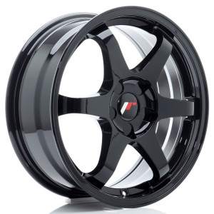 JR Wheels JR3 17x7 ET20-42 BLANK Gloss Black