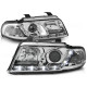 Lampy przód Audi A4 B5 99-00 CHROM LED diodowe - LPAU35