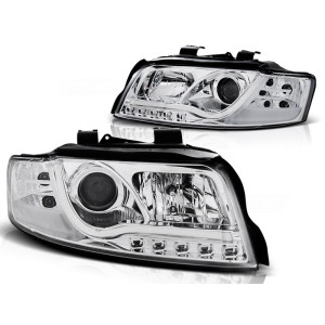 Lampy przód Audi A4 B6 8E 00-04 CHROM LED TUBE diodowe LPAU87