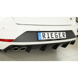 Dyfuzor zderzaka tył RIEGER V.1 z Hak. - Seat Leon 3 5F ST FR Facelift