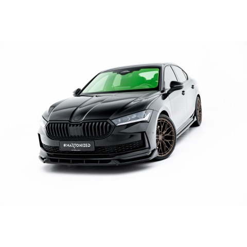 Przedni Splitter / dokładka V.2 - Skoda Superb Mk4 Sportline