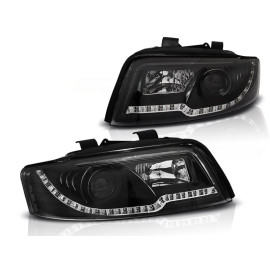 Lampy przód Audi A4 B6 8E - Black LED + kierunkowskazy LED LPAUC3