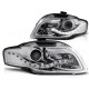 Lampy przód Audi A4 B7 04-08 CHROM Daylight Bi-halogen DRL dzienne LPAUA5