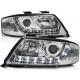 Lampy przód Audi A6 C5 97-01 - CHROM LED - LPAU37