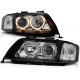 Lampy przód Audi A6 C5 01-04 BLACK Angel Eyes Xenon D2S DEPO LPAU84