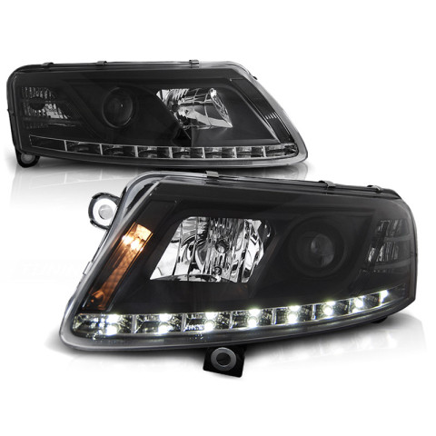 Lampy Audi A6 4F XENON D2S DayLight BLACK LED do Jazdy dziennej LPAU76