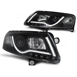 Lampy przód Audi A6 C6 (04-08) - LED TUBE LIGHT BLACK LPAU96