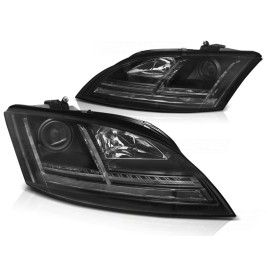 Lampy przód Audi TT 8J 06-10 Black LED DRL Xenon dynamiczne diodowe LPAUF0