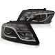 Lampy przód Audi Q5 2008-2012 DRL BLACK diodowe do jazdy dziennej LPAUD4