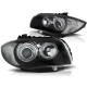Lampy przód BMW E87 / E81 / E82 / E88 04-11 BLACK Angel Eyes LED LPBMD5