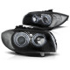 Lampy przód BMW E87 / E81 / E82 / E88 04-11 BLACK Angel Eyes LPBMA4