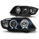 Lampy przód BMW E90 / E91 Angel Eyes BLACK Ringi CCFL LPBM62