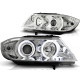 Lampy przód BMW E90 / E91 Angel Eyes CHROM Ringi CCFL LPBM61