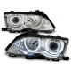 Lampy przód BMW E46 Sedan / Touring 01-05 Angel Eyes CHROM Ringi CCFL BM31