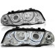 Lampy przód BMW E46 Sedan / Touring 98-01 Angel Eyes CHROM Ringi CCFL LPBM65