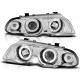 Lampy przód BMW E46 Sedan / Touring 99-01 Angel Eyes CHROM Ringi LPBM38