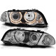 Lampy przód BMW E46 Sedan / Touring 98-01 Angel Eyes CHROM Ringi LPBM40