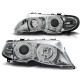 Lampy przód BMW E46 Sedan / Touring 01-05 ANGEL EYES CHROM LPBM99