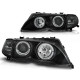 Lampy przód BMW E46 Sedan / Touring 01-05 ANGEL EYES BLACK LPBMA0