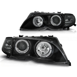 Lampy przód BMW E46 Sedan / Touring 01-05 ANGEL EYES BLACK LPBMA0