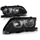 Lampy przód BMW E46 Sedan / Touring 01-05 BLACK ANGEL EYES Ringi LED LPBMD8