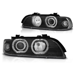 Lampy przód BMW E39 ANGEL EYES LED H7/H7 BLACK LPBME1