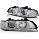 Lampy przód BMW E39 CHROM Angel Eyes kierunkowskaz LED LPBMA5