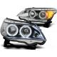 Lampy przód BMW E60 / E61 - Chrom Angel Eyes Ringi diodowe LED LPBM93