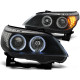 Lampy przód BMW E60 / E61 - Black Angel Eyes Ringi diodowe LED LPBM94