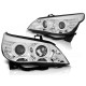 Lampy przód BMW E60 / E61 03-07 CHROM Angel Eyes CCFL LED LPBMH8
