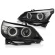 Lampy przód BMW E60 / E61 03-07 CHROM Angel Eyes CCFL LED LPBMH9