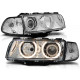 Lampy przód BMW E38 94-98 Angel Eyes Chrom Ringi soczewkowe LPBM14 DEPO