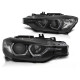 Lampy przód BMW F30 / F31 11-15 H7 BLACK LED DRL do jazdy dziennej LPBMI8