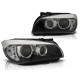 Lampy przód BMW E84 X1 - BLACK LED Angel Eyes Ringi diodowe LPBME0