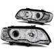 Lampy przód BMW E53 X5 - CHROM Angel Eyes Ringi CCFL Xenon D2S LPBMC4