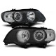 Lampy przód BMW E53 X5 Angel Eyes BLACK LED Xenon D2S LPBMD3